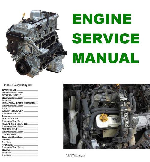 Product picture Engine Manual Nissan TD27ti and ZD30