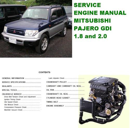 Product picture Engine Manual Mitsubishi Pajero GDI